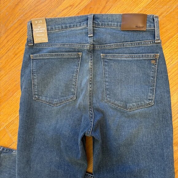 NWT Madewell 10" High Rise Skinny Jeans in Tencel Denim w/Magic Pockets Size 28 - Picture 7 of 14